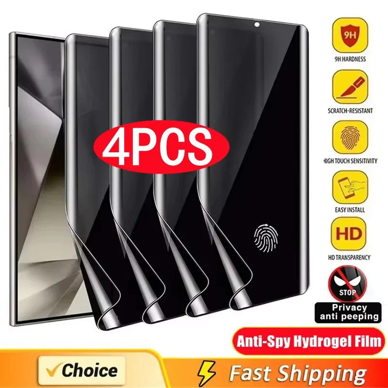 Samsung 4Pcs Anti-Spy Hydrogel Film
