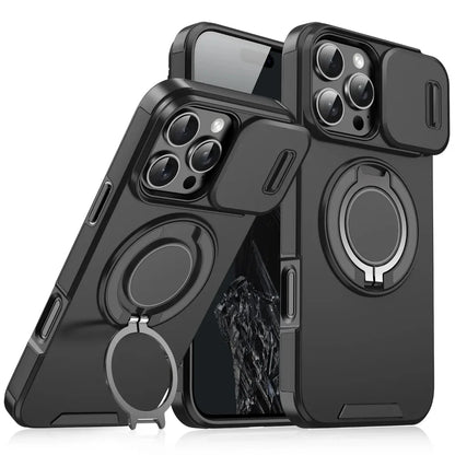 Iphone case with Camera cover & Magnetic Kickstand