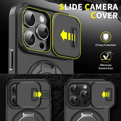 Iphone case with Camera cover & Magnetic Kickstand