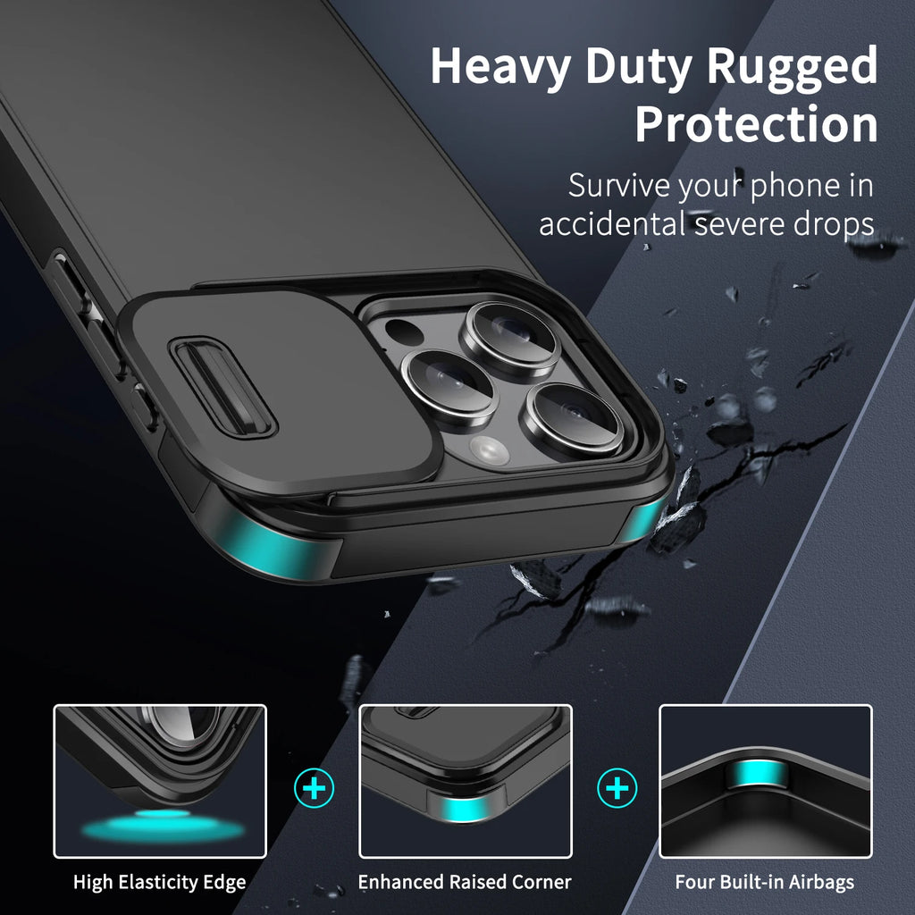Iphone case with camera cover & sleek design