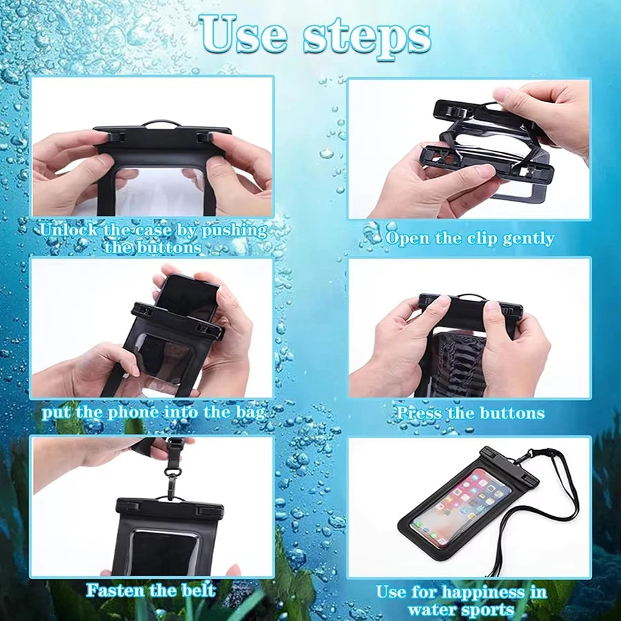 Universal Extra-Large Waterproof Pouch 7.2inches