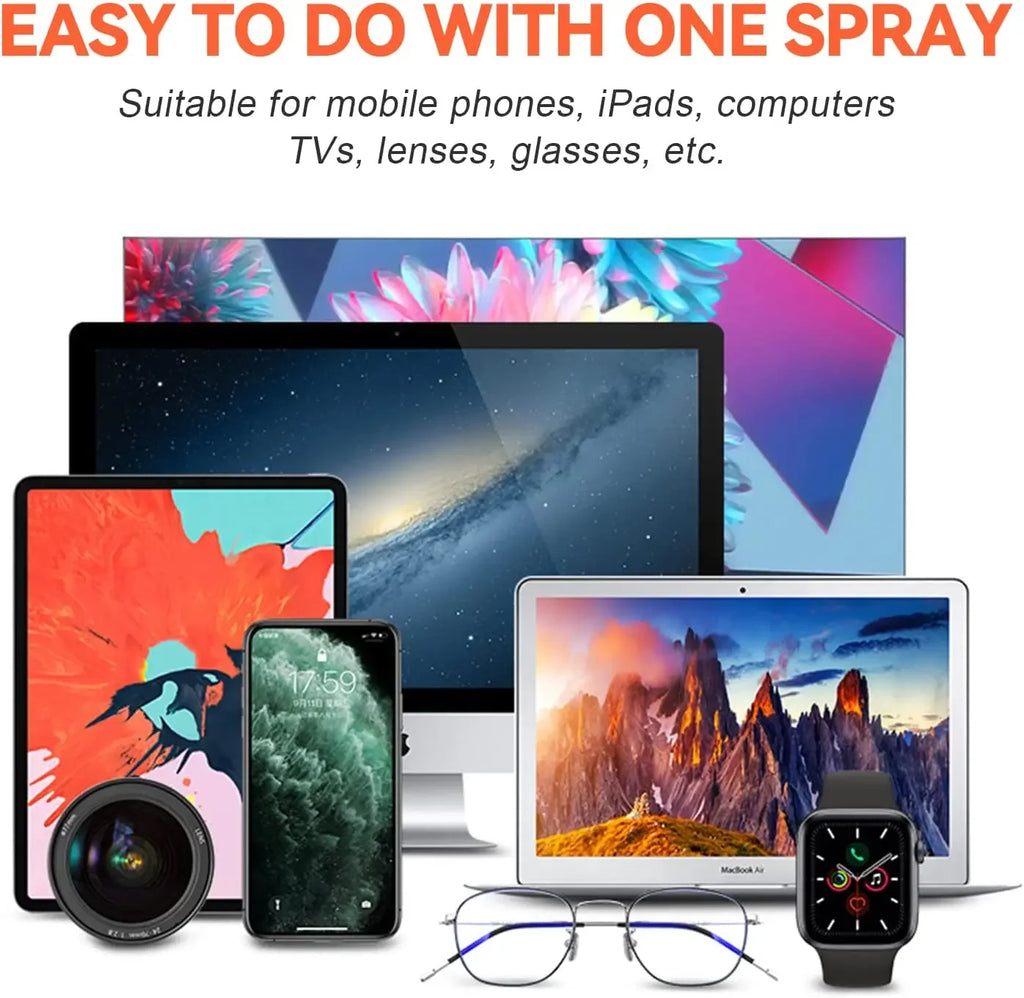 2 in 1 Screen Cleaner Spray Bottle and microfiber