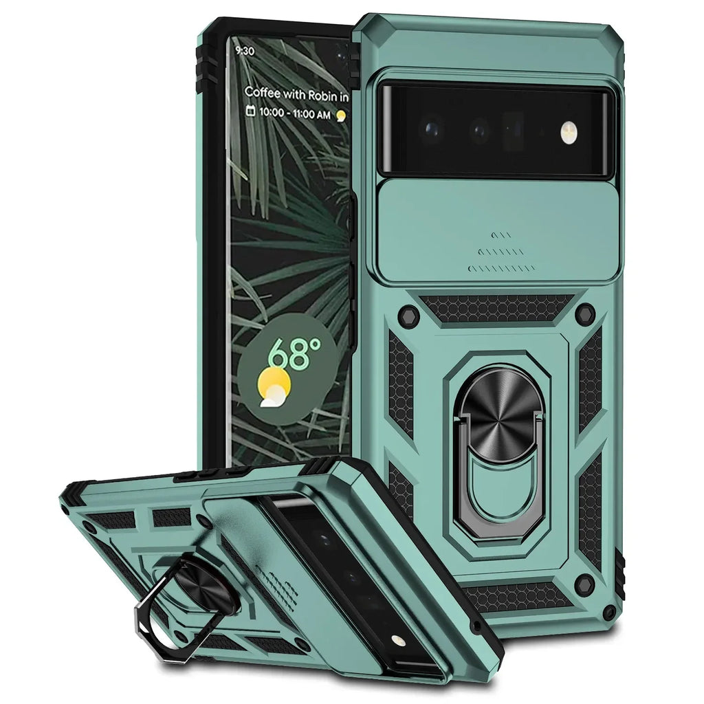 Google Pixel Phone case with camera cover and kickstand