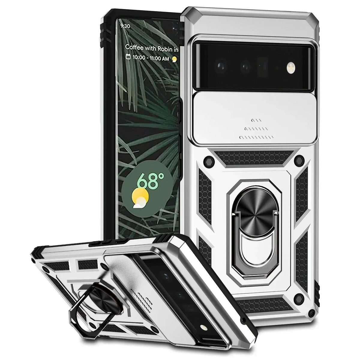 Google Pixel Phone case with camera cover and kickstand