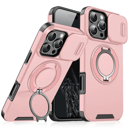 Iphone case with Camera cover & Magnetic Kickstand