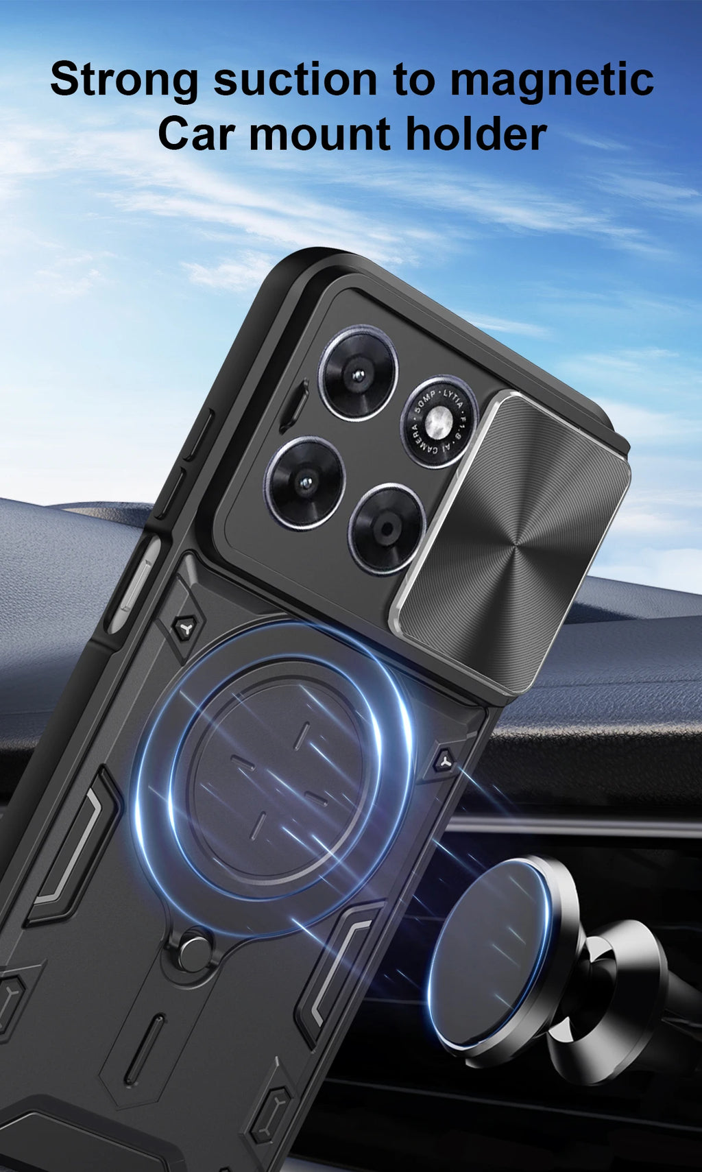 Motorola Slide Camera Lens Ring Kickstand Phone Cover