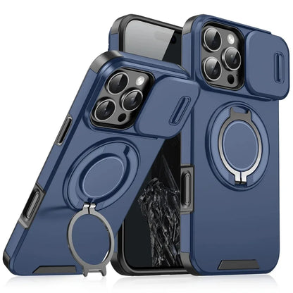 Iphone case with Camera cover & Magnetic Kickstand