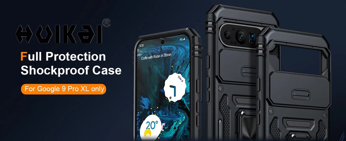 Google Pixel Phone Case with camera cover and Kickstand