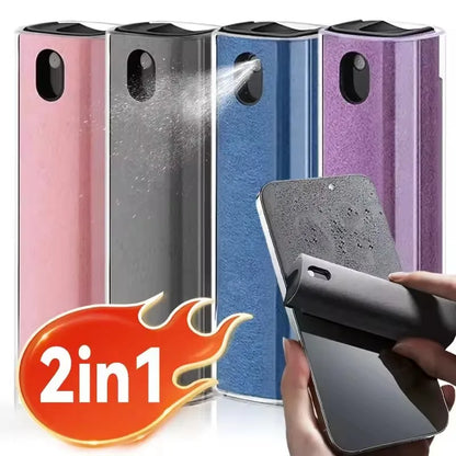 2 in 1 Screen Cleaner Spray Bottle and microfiber Cloth