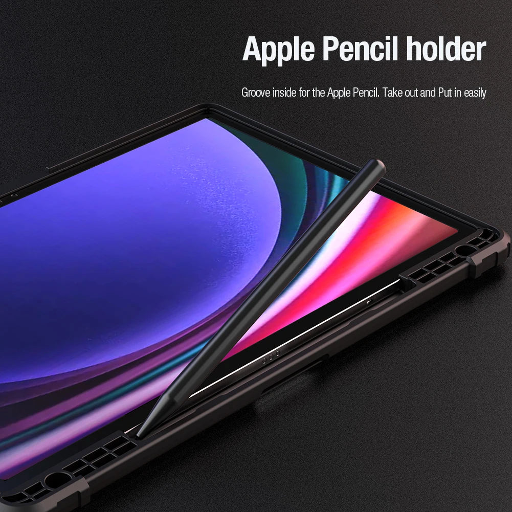 NILLKIN Samsung Galaxy Tab S10/S9 case with slide camera cover