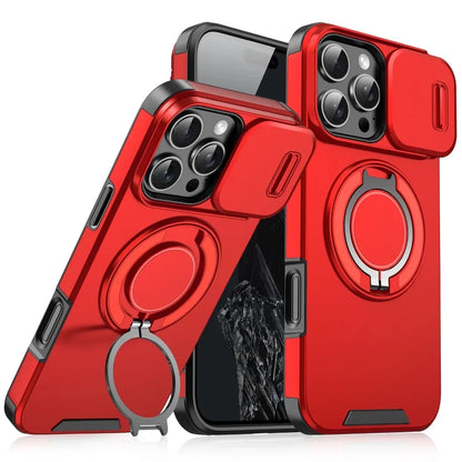 Iphone case with Camera cover & Magnetic Kickstand