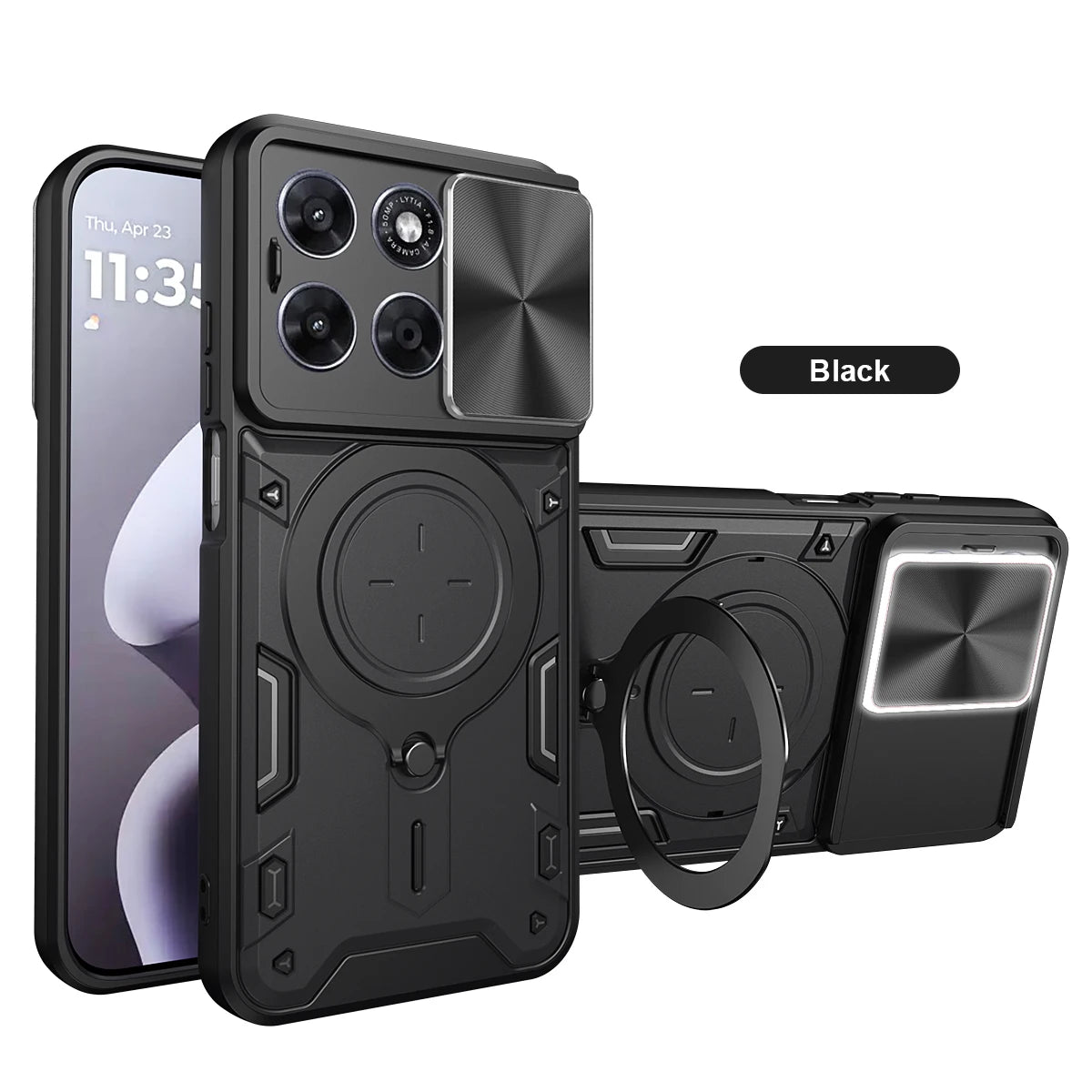 Motorola Slide Camera Lens Ring Kickstand Phone Cover