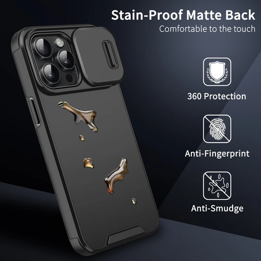 Iphone case with camera cover & sleek design