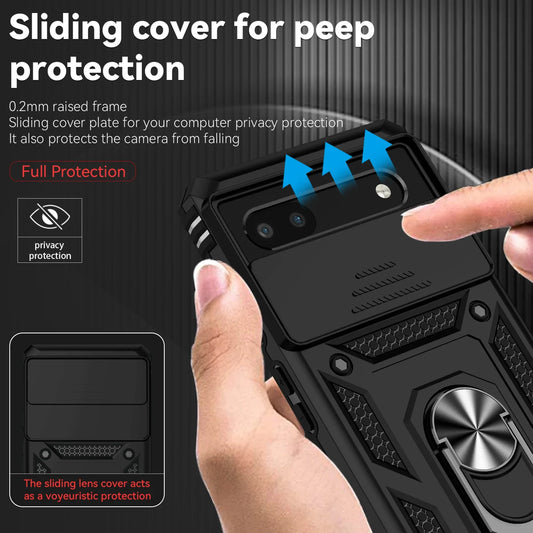 Google Pixel Phone case with camera cover and kickstand