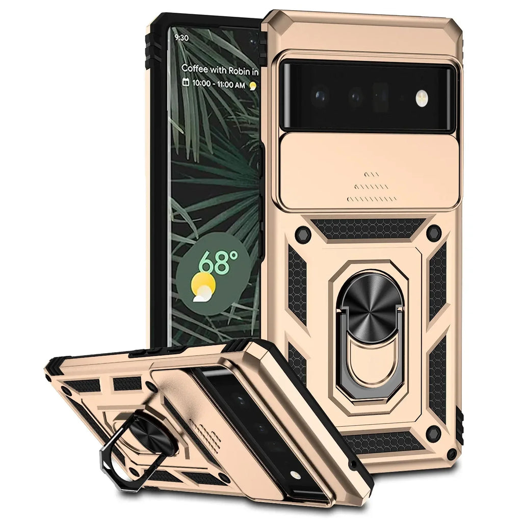 Google Pixel Phone case with camera cover and kickstand