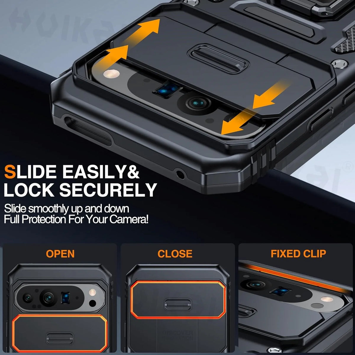 Google Pixel Phone Case with camera cover and Kickstand