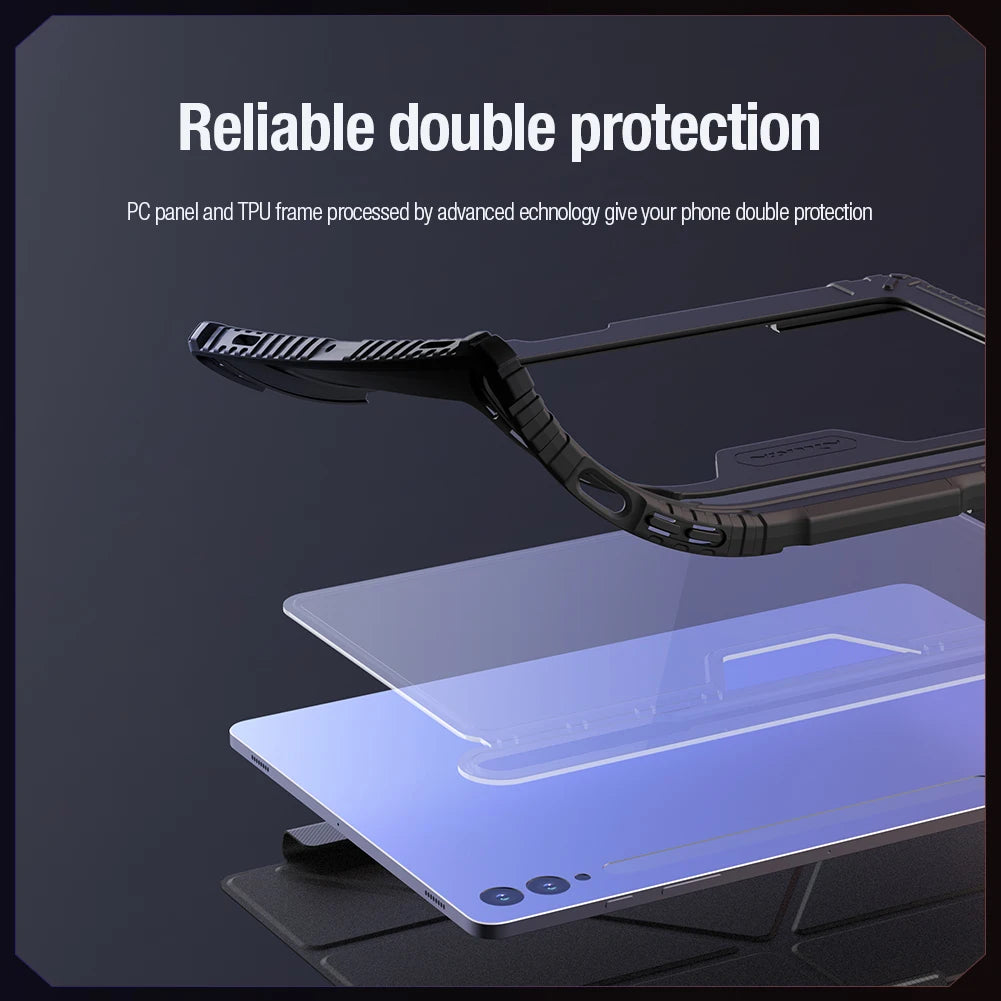 NILLKIN Samsung Galaxy Tab S10/S9 case with slide camera cover