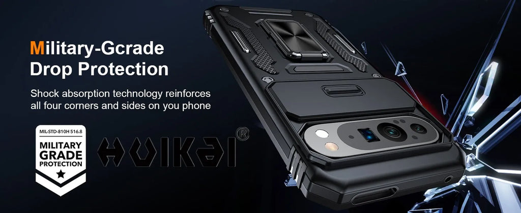 Google Pixel Phone Case with camera cover and Kickstand