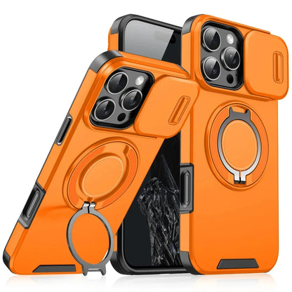 Iphone case with Camera cover & Magnetic Kickstand