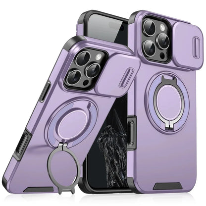 Iphone case with Camera cover & Magnetic Kickstand