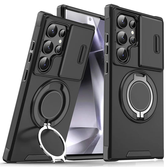 Samsung phone case with camera cover & kickstand