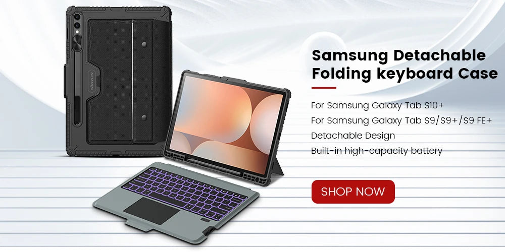 NILLKIN Samsung Galaxy Tab S10/S9 case with slide camera cover