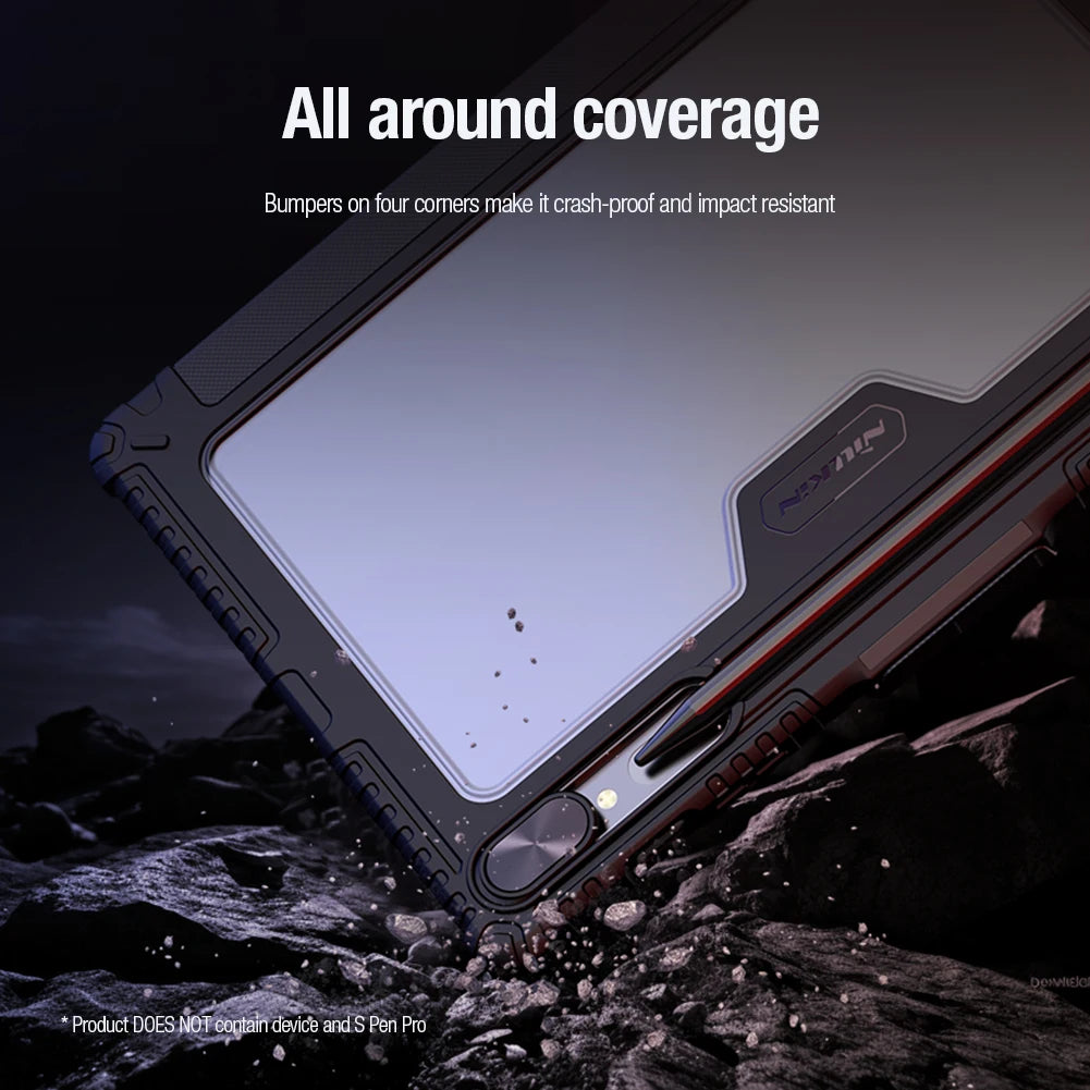 NILLKIN Samsung Galaxy Tab S10/S9 case with slide camera cover