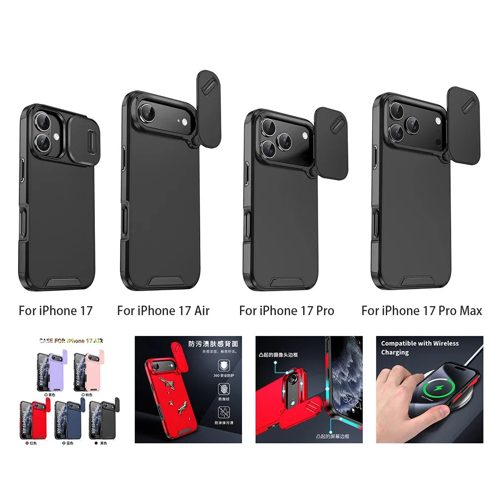 Iphone case with camera cover & sleek design